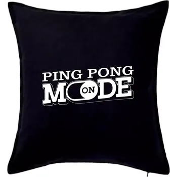 Polštář Ping pong mode - Polštář 50x50 - 50x50 - Pouze potah ( Černá )