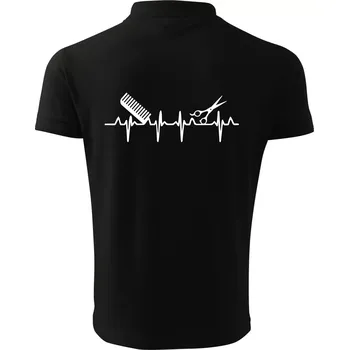 Pánská košile EKG kadeřnictví - Polokošile pánská Pique Polo 203 - 3XL ( Černá )