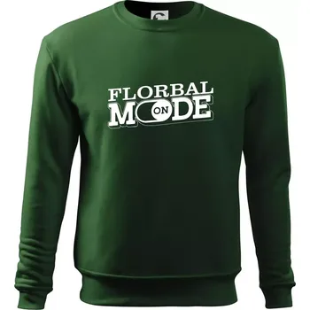 Chlapecké tričko Florbal mode - Mikina Essential dětská - 158 cm/12 let ( Lahvově zelená )