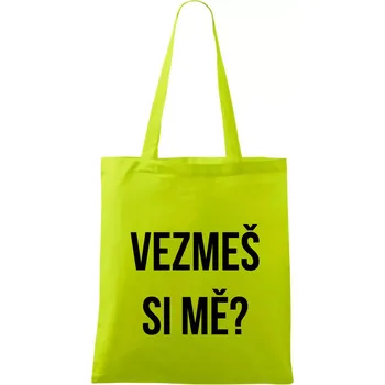 Zásnuby - Taška bavlněná - 42 x 38 cm ( Limetková )