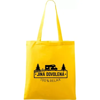Trochu jiná dovolená obytňák - Taška bavlněná - 42 x 38 cm ( Žlutá )
