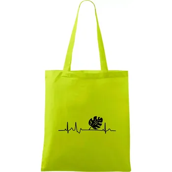 EKG Monstera - Taška bavlněná - 42 x 38 cm ( Limetková )
