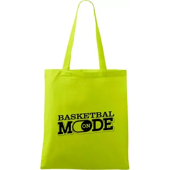 Basketbal mode - Taška bavlněná - 42 x 38 cm ( Limetková )