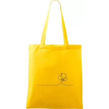 Strom s ptáčkem linka - Taška bavlněná - 42 x 38 cm ( Žlutá )