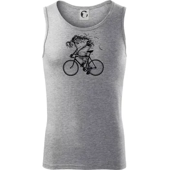 Cyklo kostra - Tílko pánské Core - M ( Tmavě šedý melír )