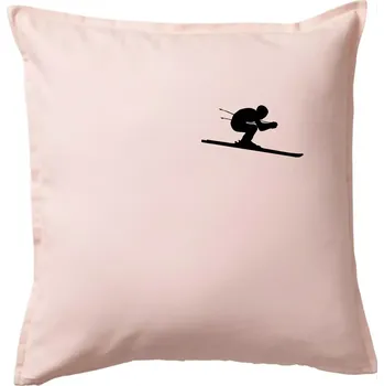 Polštář Sjezdař prso - Polštář 50x50 - 50x50 - Pouze potah ( Světle růžová )