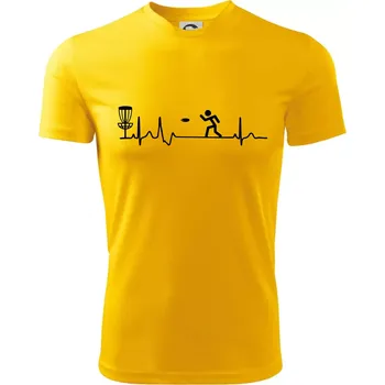 Chlapecké tričko EKG disc golf - Dětské triko sportovní (dresovina) - 146 cm/10 let ( Žlutá )
