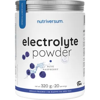 Fitness strava Nutriversum Electrolyte Powder - FLOW 320 g Příchuť: Černá malina