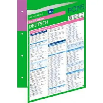 Německý jazyk PONS Deklination Deutsch auf einen Blick (Brožovaná)
