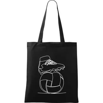 Fotbalový míč kopačka jedním tahem - Taška bavlněná - 42 x 38 cm ( Černá )