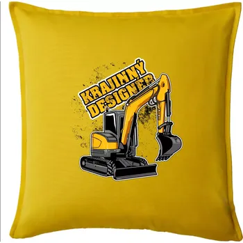 Polštář Krajinný designér - Polštář 50x50 - 50x50 - Pouze potah ( Žlutá )