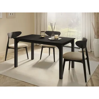 Jídelní stůl Limaino 140, Barva: černá / černý molet MIRJAN 5903211422348