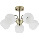 Lustr na tyči NESTOR 5xE27/40W/230V mosaz