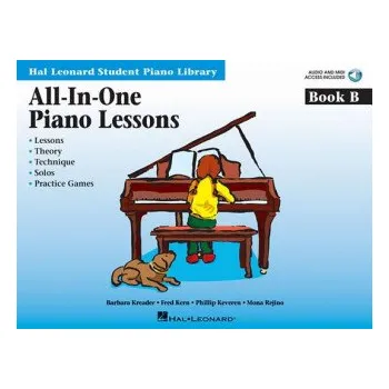All-in-one Piano Lessons Book B (Barbara Kreader,Fred Kern,Phillip Keveren,Mona Rejino)(Brožovaná)