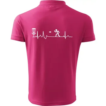 Pánská košile EKG disc golf - Polokošile pánská Pique Polo 203 - 2XL ( Purpurová )