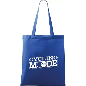 Nákupní taška Cycling mode - Taška bavlněná - 42 x 38 cm ( Královská modrá )