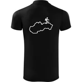 Pánská košile Slovenský turista - Polokošile Victory sportovní (dresovina) - XL ( Černá )