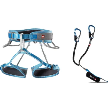 Via ferrata OCÚN Twist Tech ECO Captur Pro Swivel Set šedý/modrý
