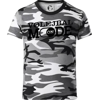 Chlapecké tričko Volejbal mode - Dětské maskáčové triko - 122 cm/6 let ( Šedý maskáč )