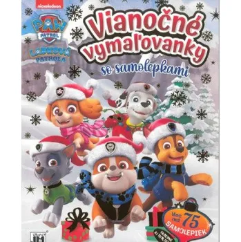 omalovánky Vianočné vymaľovanky a samolepky/ Labková patrola (Brožovaná)