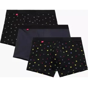 Pánské spodní prádlo Atlantic Herní Boxerky Černá-Grafitová, černá-grafitová-černá XXL i384_2586927