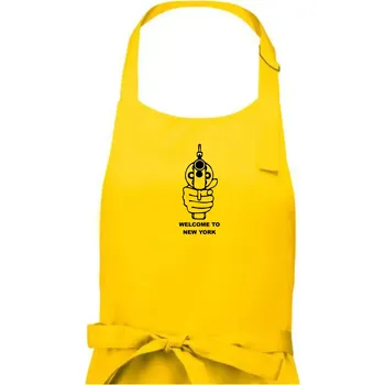Kuchyňská zástěra Welcome to NYC - Pánská zástěra na vaření - Univerzální velikost ( Žlutá )