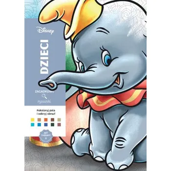 Antistresové omalovánky Dzieci. Kolorowanka antystresowa Disney. Zagadkowe rysunki (Christophe Alexis-Perez)(Brožovaná)