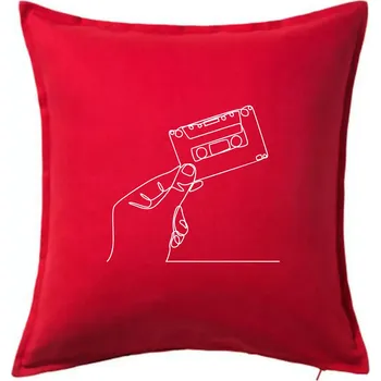 Polštář MC kazeta jedním tahem - Polštář 50x50 - 50x50 - Pouze potah ( Červená )