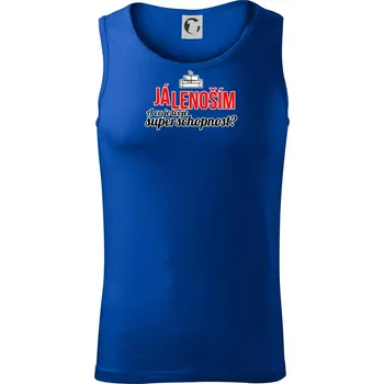 Já lenoším - tvoje superschopnost? rovný nápis - Tílko pánské Core - XL ( Královská modrá )