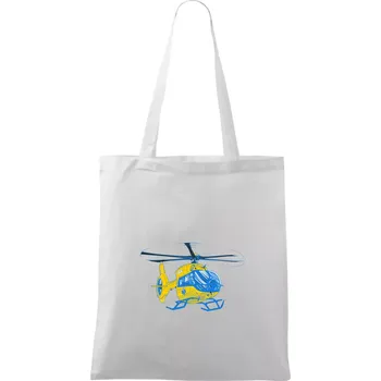 Vrtulník rescue - Taška bavlněná - 42 x 38 cm ( Bílá )