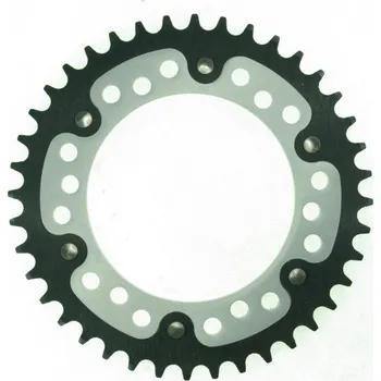 Řetězová sada pro motocykl Rozeta SUPERSPROX STEALTH RST-498:40-SLV stříbrná 40 zubů, 525