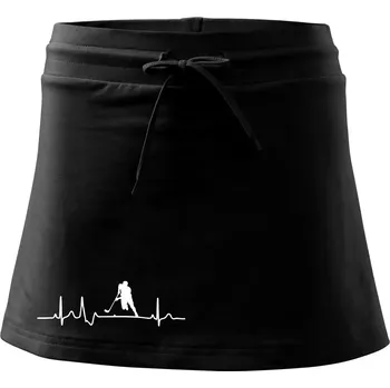Dámská sukně EKG floorball - Sportovní sukně - two in one - XL ( Černá )