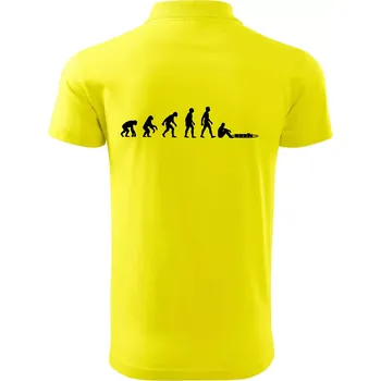 Pánská košile Evoluce mašinky - Polokošile pánská Pique Polo 203 - 5XL ( Citrónová )