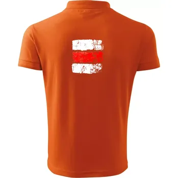 Pánská košile Turistická značka - červená - Polokošile pánská Pique Polo 203 - XL ( Oranžová )