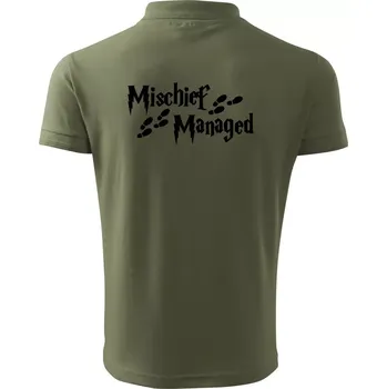 Pánská košile Harry - Mischief Managed - Polokošile pánská Pique Polo 203 - XL ( Khaki )