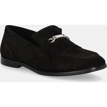 Dámské mokasíny Semišové mokasíny Gant Gimble dámské, hnědá barva, na plochém podpatku, 31573124 89X, EUR 38