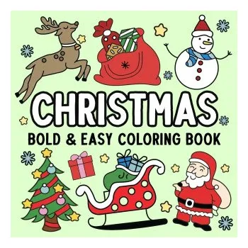 Christmas Bold and Easy Coloring Book (Hue Coloring)(Brožovaná)