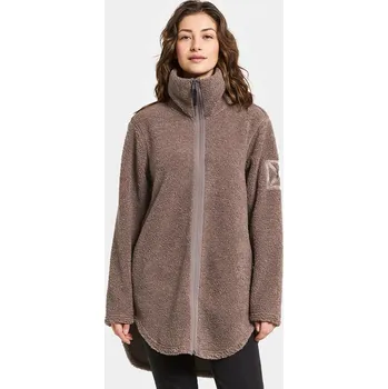 Dámská mikina Fleecová mikina Didriksons UMI dámská, hnědá barva, hladká, 505941 84X, vel. 34
