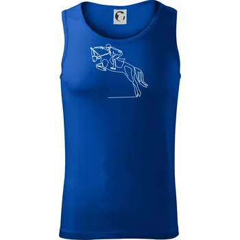 Jízda na koni jedním tahem - Tílko pánské Core - L ( Královská modrá )