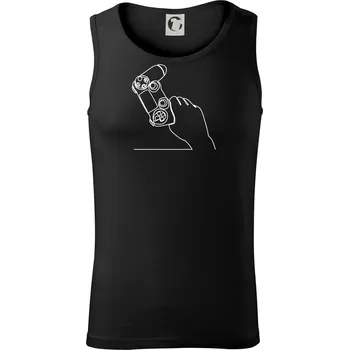 Herní ovladač jedním tahem - Tílko pánské Core - L ( Černá )