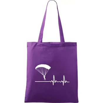 Paragliding EKG - Taška bavlněná - 42 x 38 cm ( Fialová )
