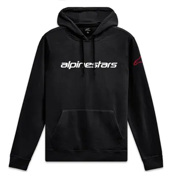 Pánská mikina Mikina Alpinestars Wordmark Hoodie 3 černo-bílo-červená S