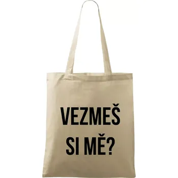 Nákupní taška Zásnuby - Taška bavlněná - 42 x 38 cm ( Naturální )