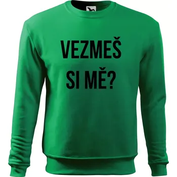 Pánská mikina Zásnuby - Mikina Essential pánská - S ( Středně zelená )