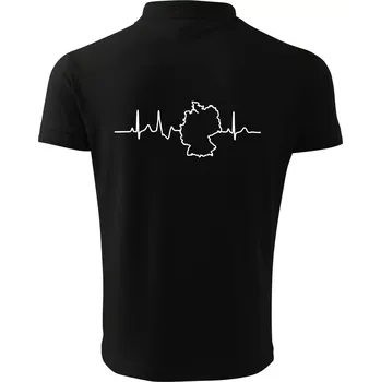 Pánská košile EKG Německo - Polokošile pánská Pique Polo 203 - 4XL ( Černá )