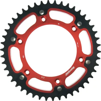 Řetězová sada pro motocykl Řetězová rozeta SUPERSPROX STEALTH RST-210:46-RED červená 46 zubů, 520
