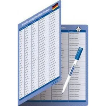 Cizojazyčná kniha Ich übe unregelmäßige Verben - Zeitformen - 1 Klappkarte mit Stift (Katrin Langhans)(Hračka)