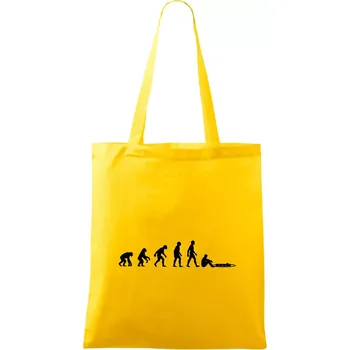 Evoluce mašinky - Taška bavlněná - 42 x 38 cm ( Žlutá )