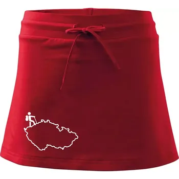 Dámská sukně Český turista - Sportovní sukně - two in one - XL ( Červená )