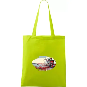 Kombajn vintage - Taška bavlněná - 42 x 38 cm ( Limetková )